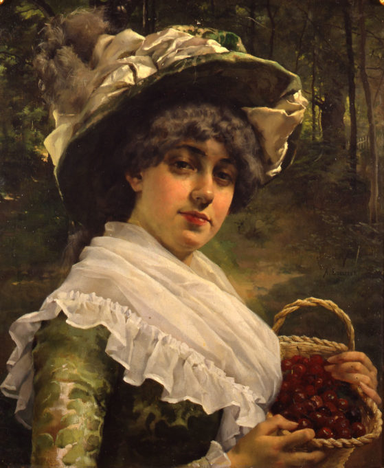 Albert Edelfelt, Kirsikkatyttö, 1878. Kuva: Museokuva