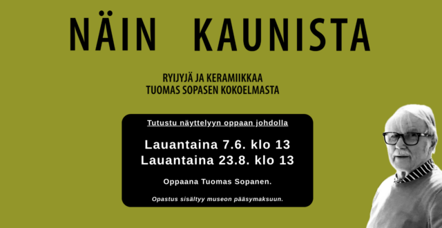 Näin kaunista opastuksen ilmoitus.