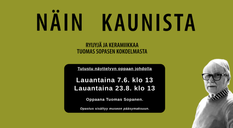 Näin kaunista opastuksen ilmoitus.