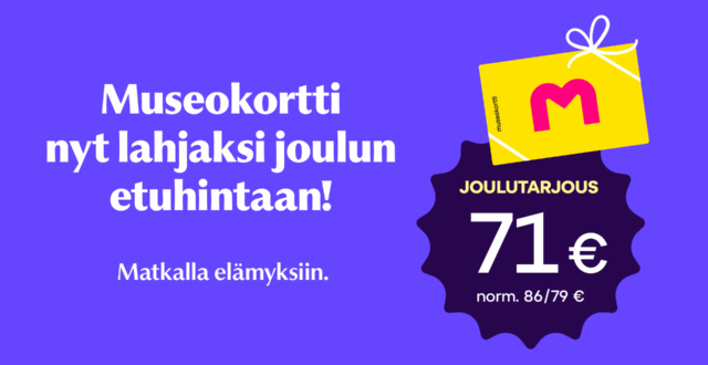 Museokortin tarjous.