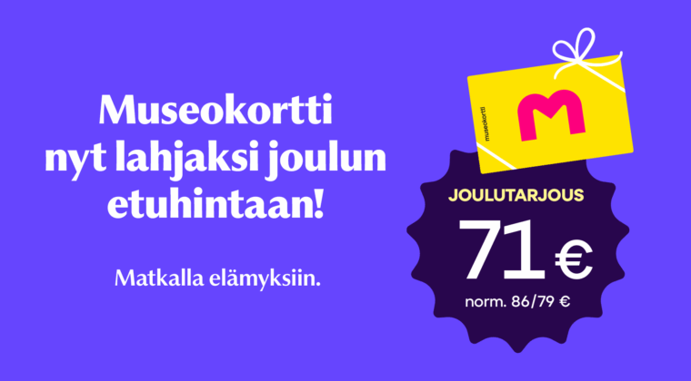 Museokortin tarjous.