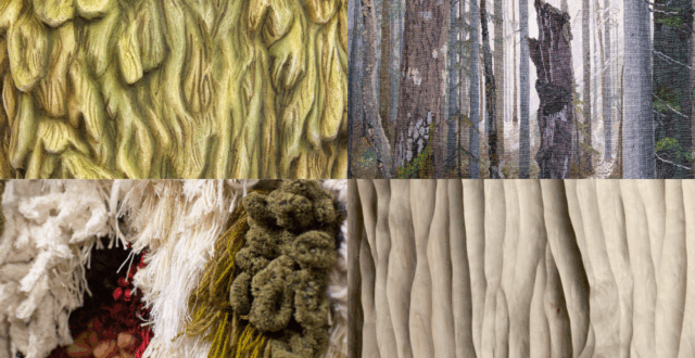 Kosketuksissa-näyttelyn teoksia.