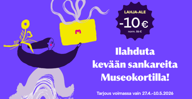 Museokortin kampanjailmoitus.